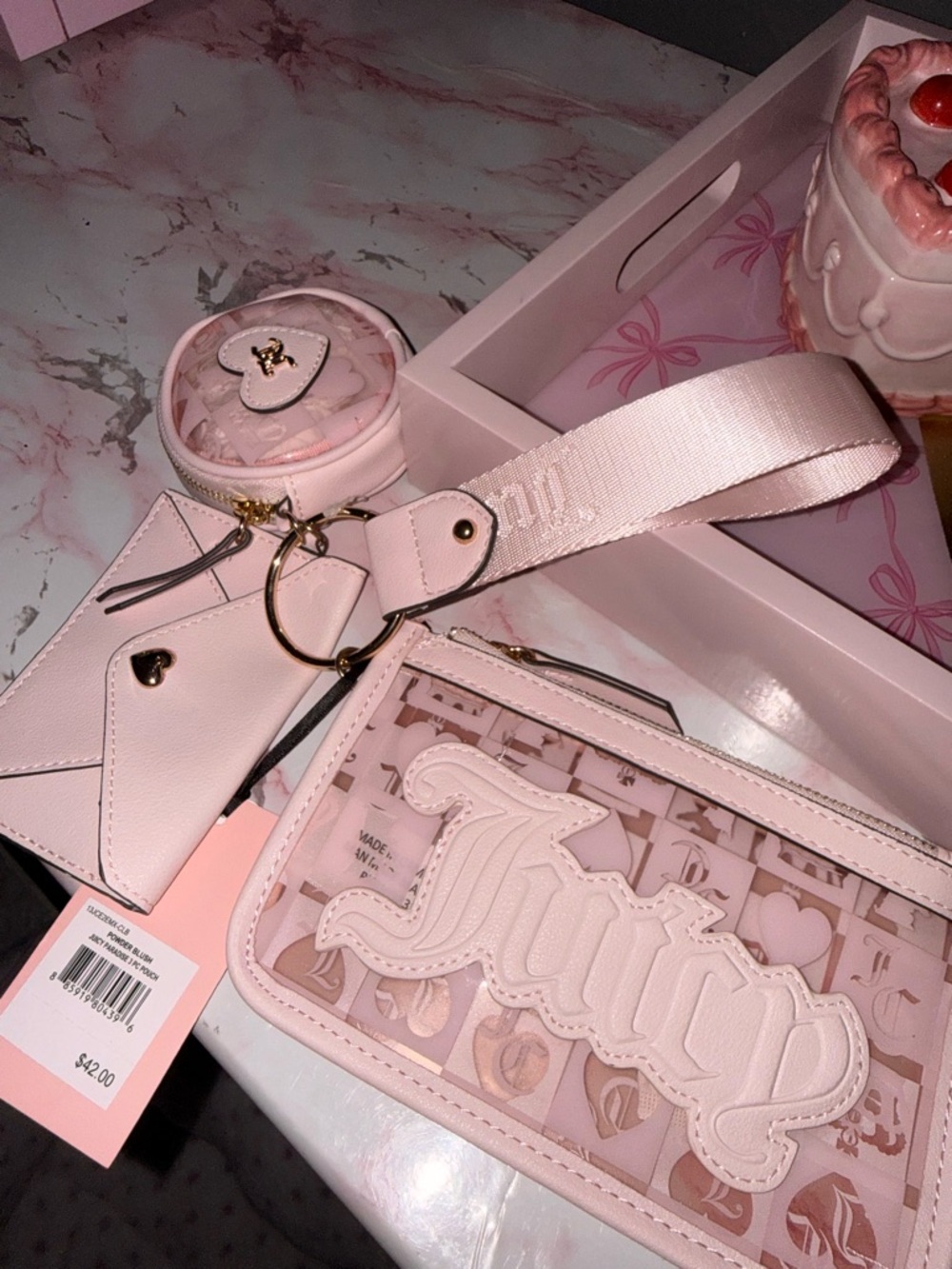 Juicy Couture Paradise 3 PC Pouch Set - Picture 3 of 5